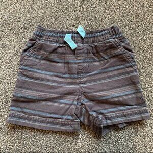 Circo Grey and Blue Striped Shorts - 12 m